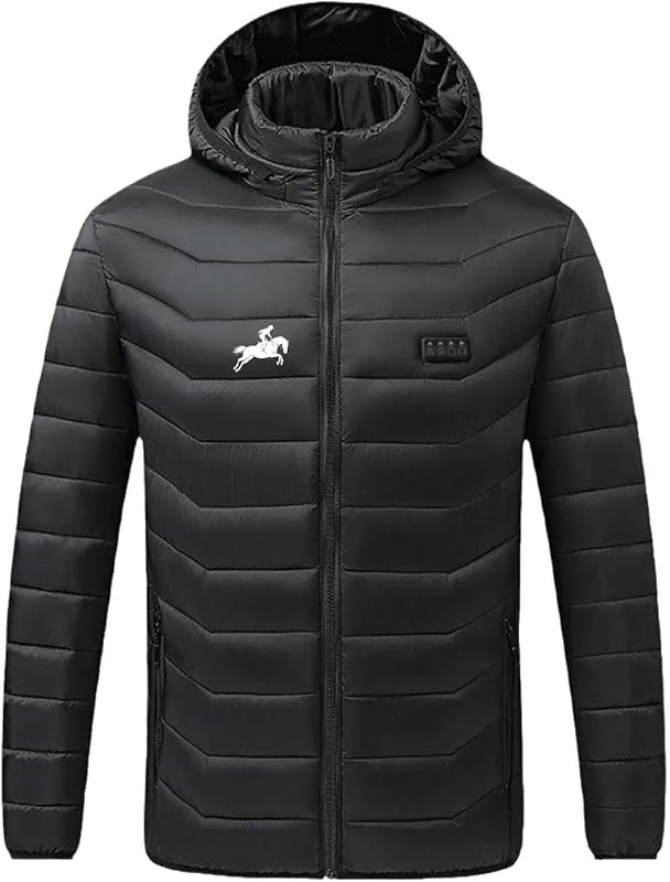 Beheizbare Jacke Hoodie für Damen Elektrische Beheizte Winterjacke 4 Einstellbar Temperatur 23 Zonen Heizung Beheizbare Pufferjacke Wasserdicht WinddichtUSB Casual Wintermantel Beheizte Kapuzenjacke — Heizkleidung