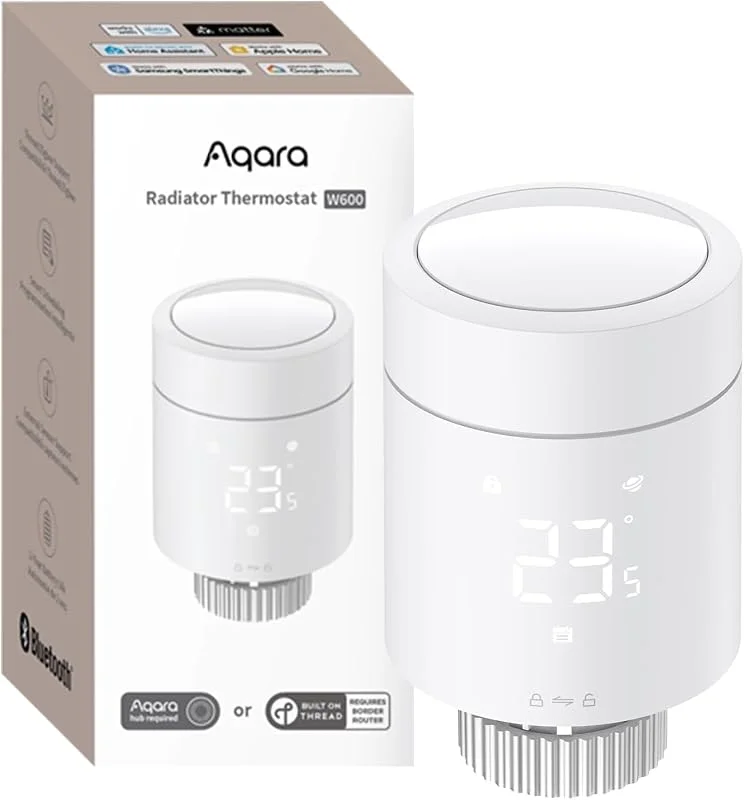 Aqara Heizkörperthermostat W600+Raumthermostat W100 — Heizung Warmepumpe