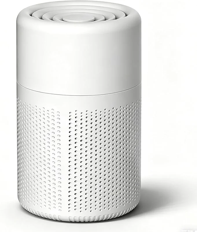 Luftreiniger mit Aktivkohlefilter & H13 HEPA Filter, 37dB Ultra Leise Luftreiniger gegen Rauch & Haushaltsgerüche, Staub, Pollen und Tierhaare, Tragbar mit Aromatherapie, für Büro Schlafzimmer bis 20m² — Luftbefeuchter