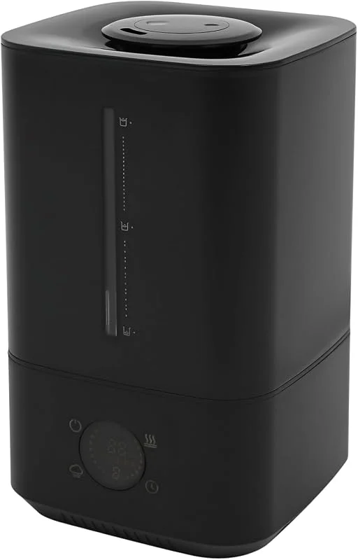 Luftbefeuchter 6L Warm- und Kaltnebel, Ultraschall Luftbefeuchter mit Top-Fill & Touch-Bedienung, Timer & Nachtmodus, 20-40dB leise, Reinigungsfilter, für Baby, Kinderzimmer & Pflanzen