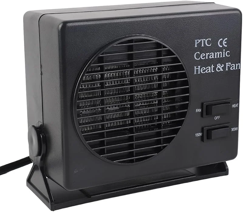 Eacam 12V 300W Auto Heizung Tragbare Keramik Auto Heizung Ventilator und Defroster für Fahrzeugheizung, halten Sie im Winter warm und im Sommer kühl, verstellbare Halterung für einfache — Heizung Warmepumpe