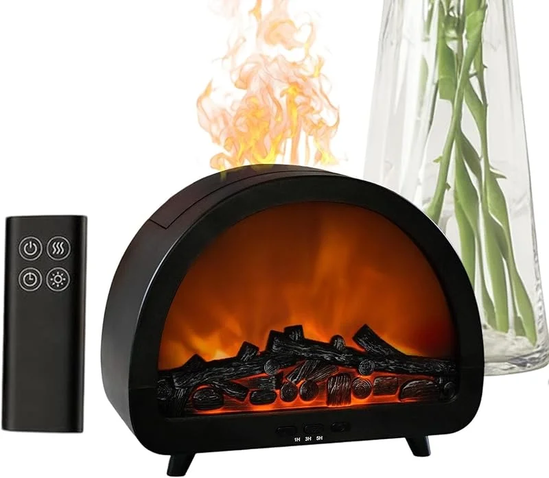 Aroma-Diffusor für Kamin, 12 Farben, Flammen-Luftbefeuchter, automatische