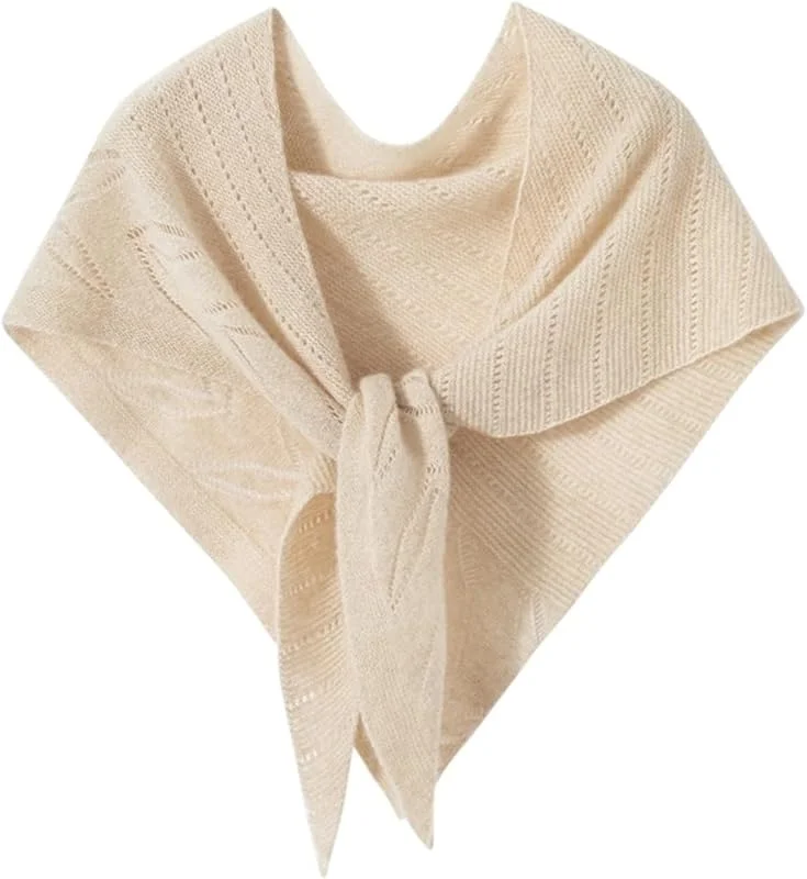 Schal Kaschmir Hohl Dreieck Schal Damen Modischer Warmer Jacquard — Heizkleidung