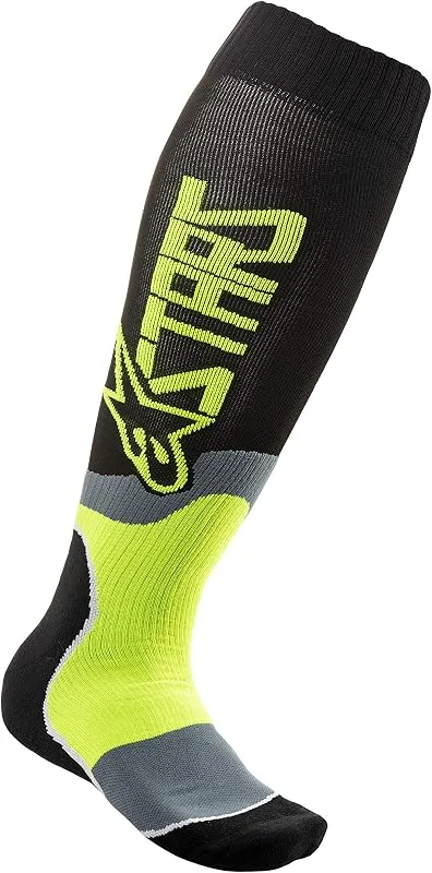 Alpinestars Socken MX Plus-2 Cool Gray, Orange Fluo — Heizkleidung