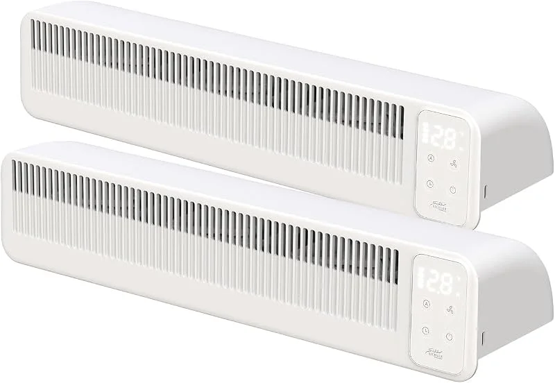 Sichler Haushaltsgeräte Heizung Ventilator: 2er-Set automatische Heizkörper-Akku-Ventilatoren, 3-stufig, 41cm, USB (Heizkörperventilatoren, Lüfter Heizkörper, Auto) — Heizung Warmepumpe