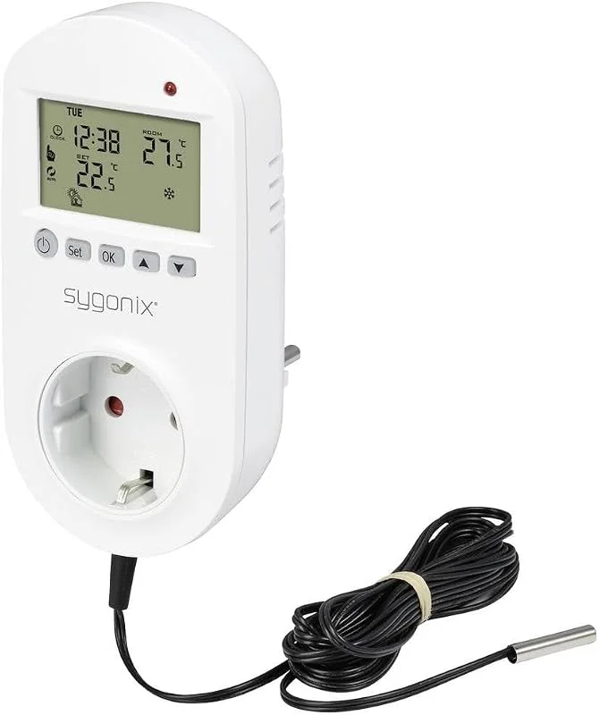 Sygonix SY-5372566 Universalthermostat Zwischenstecker Wochenprogramm 1 St. — Heizung Warmepumpe