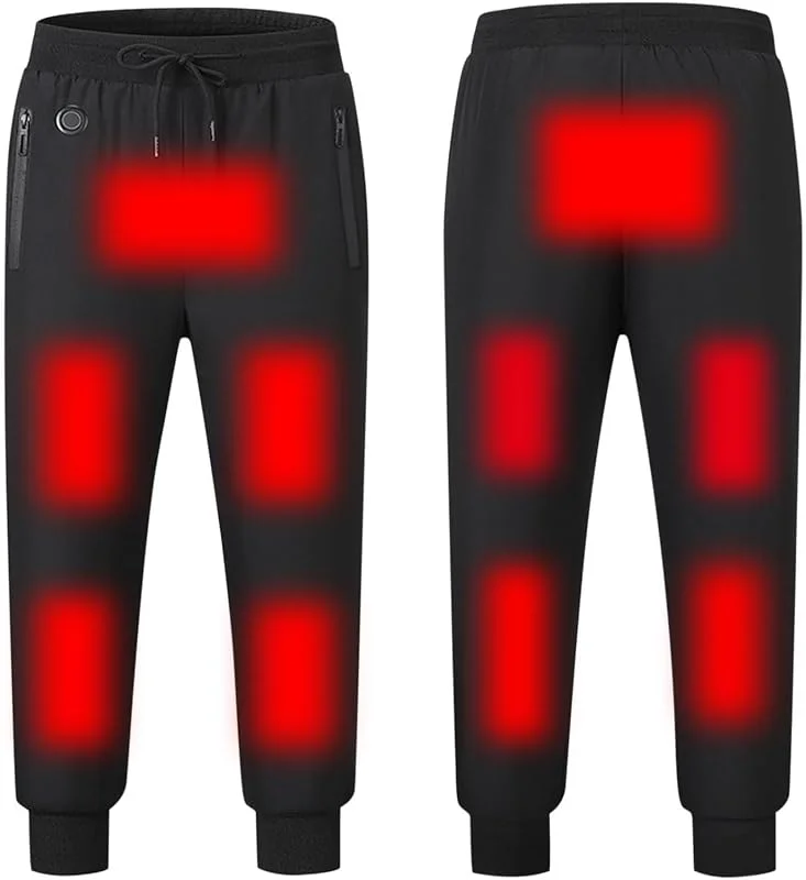 Beheizte Hose Herren, Beheizbare Hose mit 10 Heizzonen Heizhosen Waschbare USB-Aufladung Elektrische Thermo-Heizhose mit 3 Stufen Temperatu Heizhose Thermische Outdoorhose Trekkinghose Arbeit Hosen — Heizkleidung