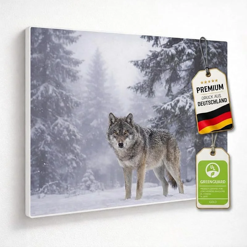 AUROM Bild-Infrarotheizung Wolf – 450 Watt, 60 × 60 cm — Heizung Warmepumpe