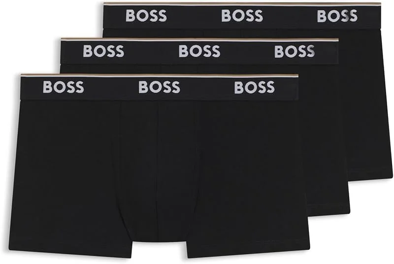 BOSS 3er Pack Herren Trunks Power Boxer Boxershorts Unterhosen Cotton Stretch — Heizkleidung