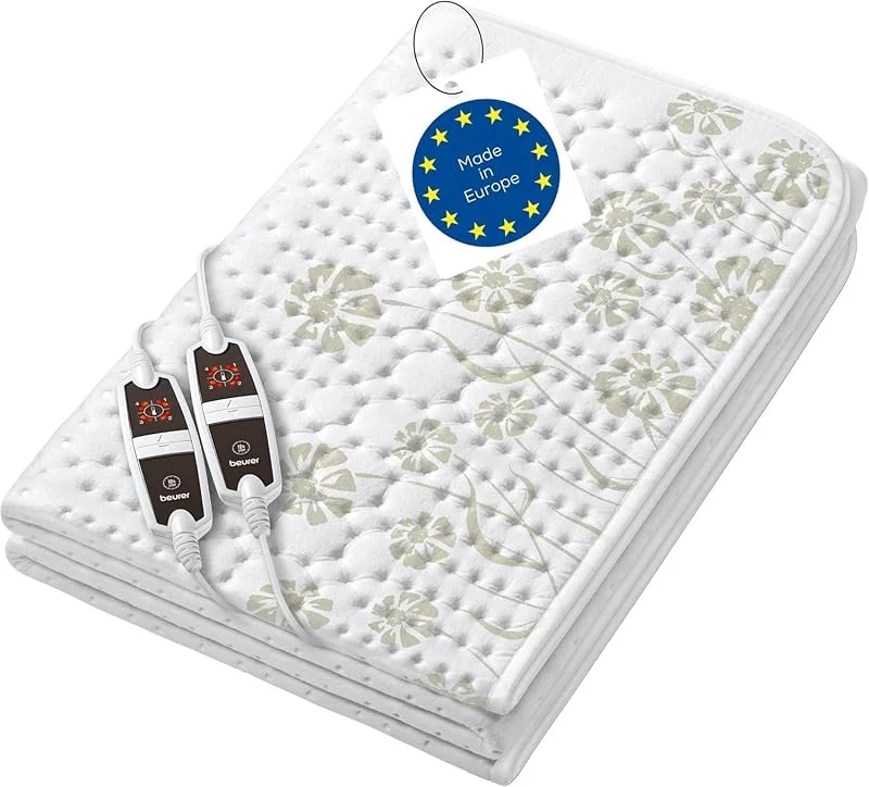 Beurer UB 68 XXL Doppel-Wärmeunterbett, 150 x 160 cm, 2 Temperaturzonen, 4 Temperaturstufen, Sicherheitssystem, Timerfunktion, maschinenwaschbar — Heizung Warmepumpe
