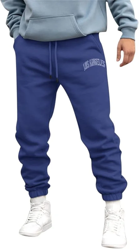Generisch Jogginghose Herren Baumwolle Trainingshose Lang Sweathose Atmungsaktiv Freizeithose Sporthose Yogahose Leichte Fitness Hose mit Taschen — Heizkleidung