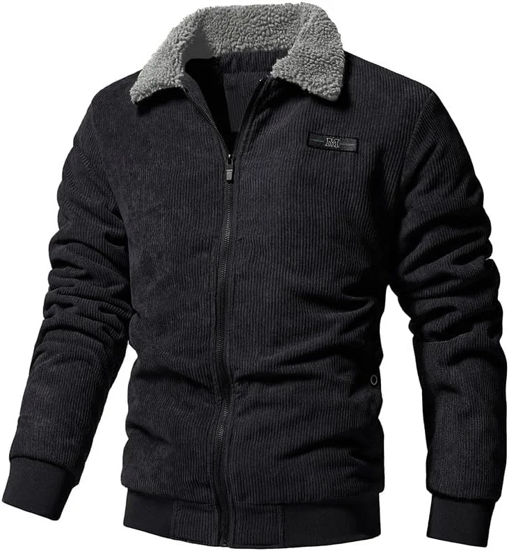Générique Herrenjacke mit Kapuze, Trenchcoat, lässig, einfarbig, Winter, Outdoor, Kapuzen-Sweatshirt, 08 - Schwarz, XXXL — Heizkleidung