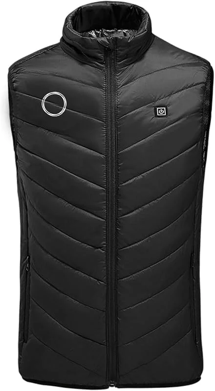 AEGJEGVD Heizweste - Beheizbare Weste für Herren Damen, 9 Zonen Elektrischer Beheizte Warme Weste, Winterjacke Beheizbare Jacke Steppweste, Heizjacke Mit Heizung für Outdoor — Heizkleidung
