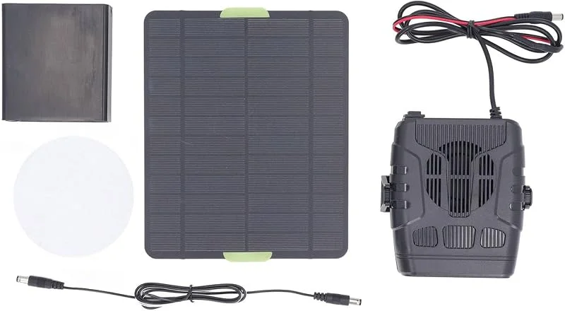 Solarheizung für Hühnerstall 30 solarbetrieben mit Überhitzungsschutz ideal Trocknen Heizen von Stallgebäuden liefert warme Luft für Vögel (B, One Size) — Heizung Warmepumpe