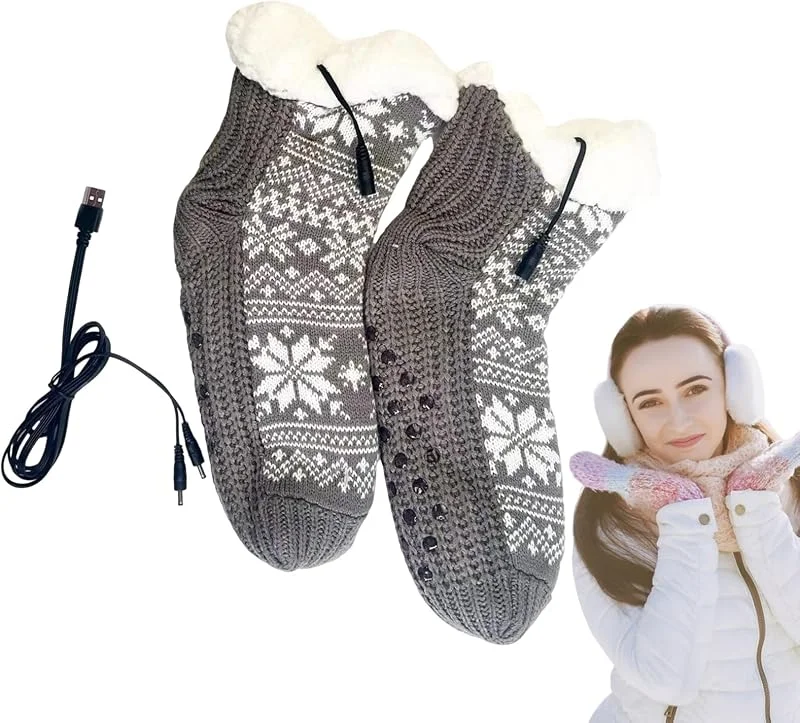 Elektrische Heizsocken USB-betriebener Fußwärmer — Heizkleidung