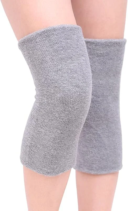 1 Paare Dicke Kniewärmer Winter Warme Knieschoner Arthritis Kaltes Knie Schmerzlinderung Kniebandage Thermische Kniekompression Ärmel Knieschützer Schoner Komfort Knieprotektor für Fahrrad Motorrad — Heizkleidung