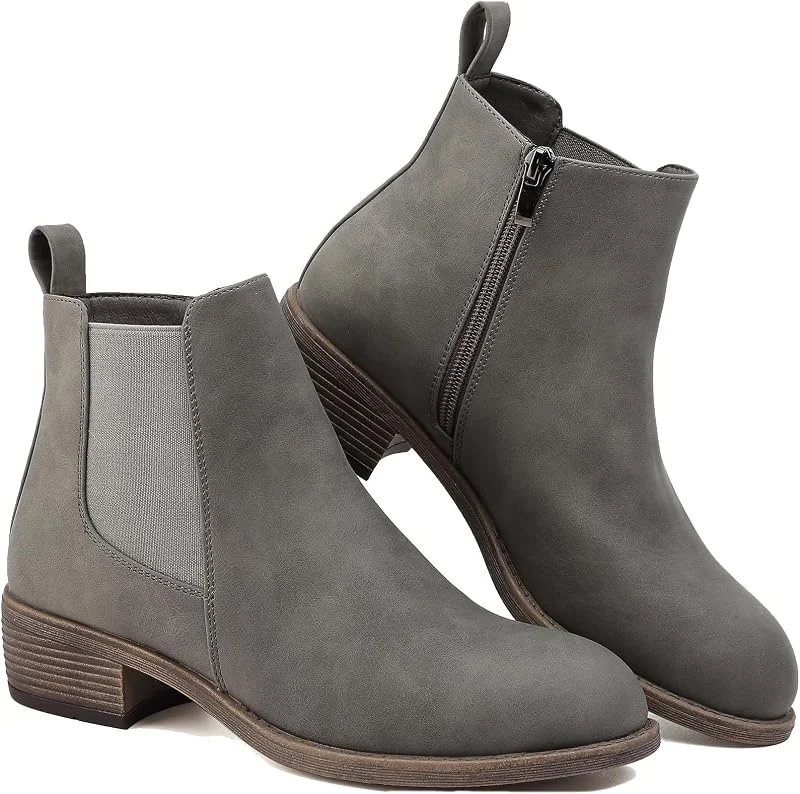 Stiefeletten Damen Knöchelstiefel Mit Reißverschluss Wasserdichte Leder Stiefeletten Stylische Chelsea Boots Mit Niedrigem Absatz Spitze Zehen Freizeitschuhe Herbst Winter Damenstiefel Schwarz Braun — Heizkleidung