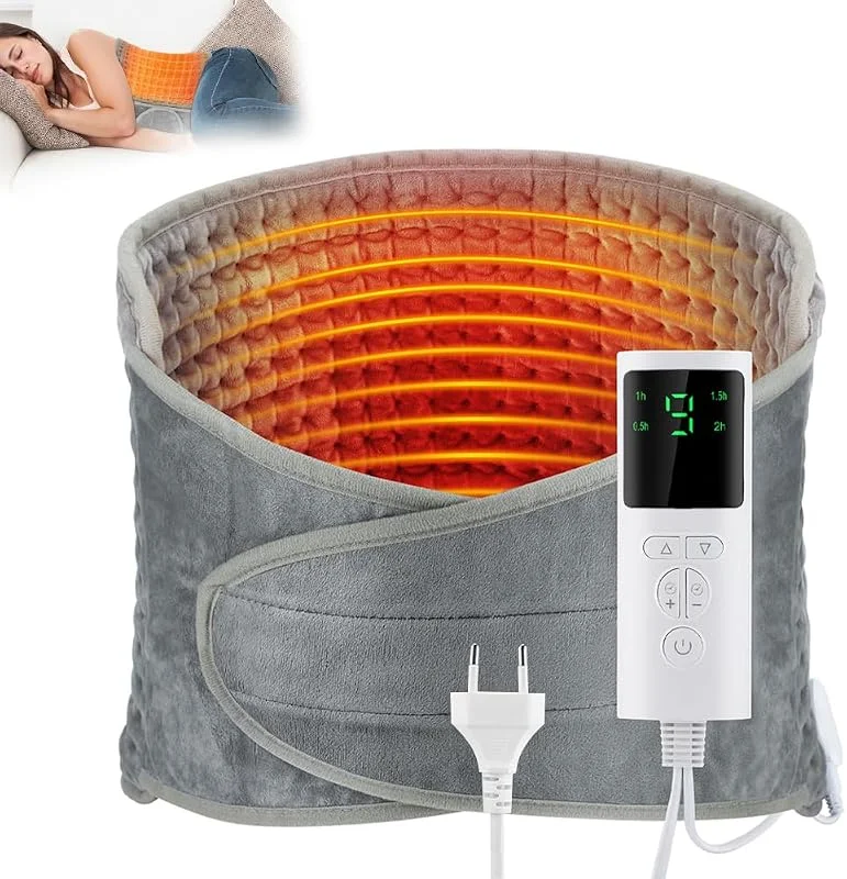 Heizkissen, 125x30cm Wärmekissen Bauch Zur Schmerzlinderung, Wärmekissen Elektrisch mit Abschaltautomatik und 9 Temperaturstufen, Schnelles Erhitzen für Rücken Lende, Muttertagsgeschenk — Heizkleidung