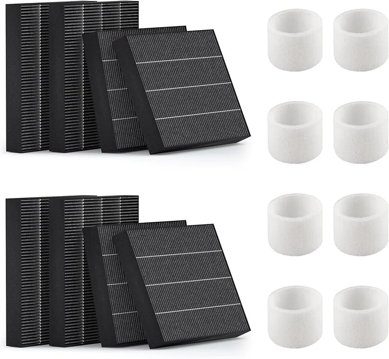 Leemone Ersatzfilter für Levoit Superior 6000S Smart Verdunstungs-Luftbefeuchter, erfasst große Partikel und Mineralien, Grau, 8 Stück