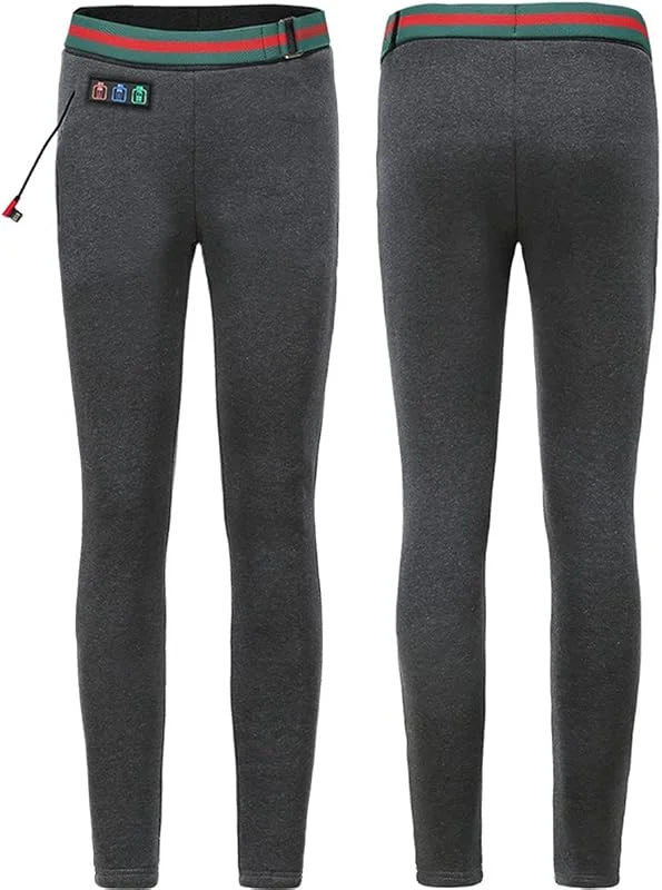 scosao Beheizte Hose Thermounterwäsche für Damen USB Aufladung Waschbar Heizung Leggings Winter Heizhose mit 8 beheizte Zonen und 3 Einstellbar Temperatur für Skifahren, Camping, Wandern — Heizkleidung