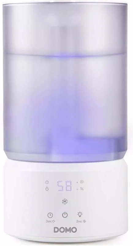 DOMO DO267HD Ultraschall-Luftbefeuchter 75 m³ 23 W Weiß, Durchsichtig