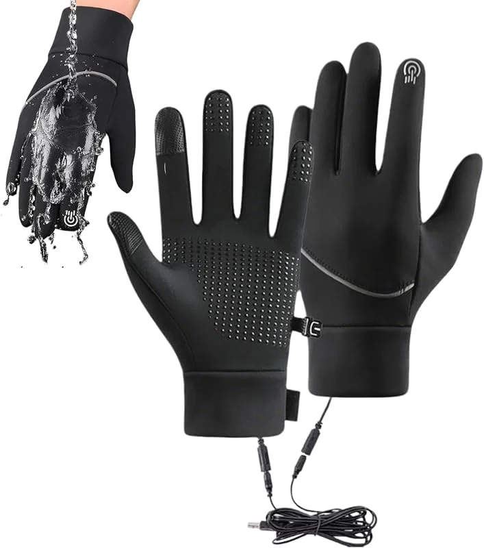Beheizte Handschuhe für Damen Warme Touchscreen-Fäustling-Wärmer — Heizkleidung