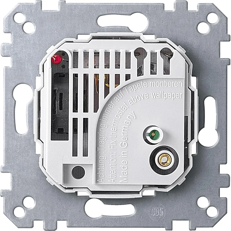 Schneider Electric Merten Raumtemperaturregler-Einsatz mit Schalter, 536302 — Heizung Warmepumpe