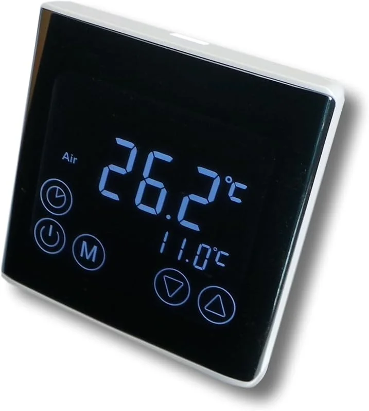SM-PC®, Raumthermostat Thermostat programmierbar LED Touchscreen Digital schwarz #a61 — Heizung Warmepumpe