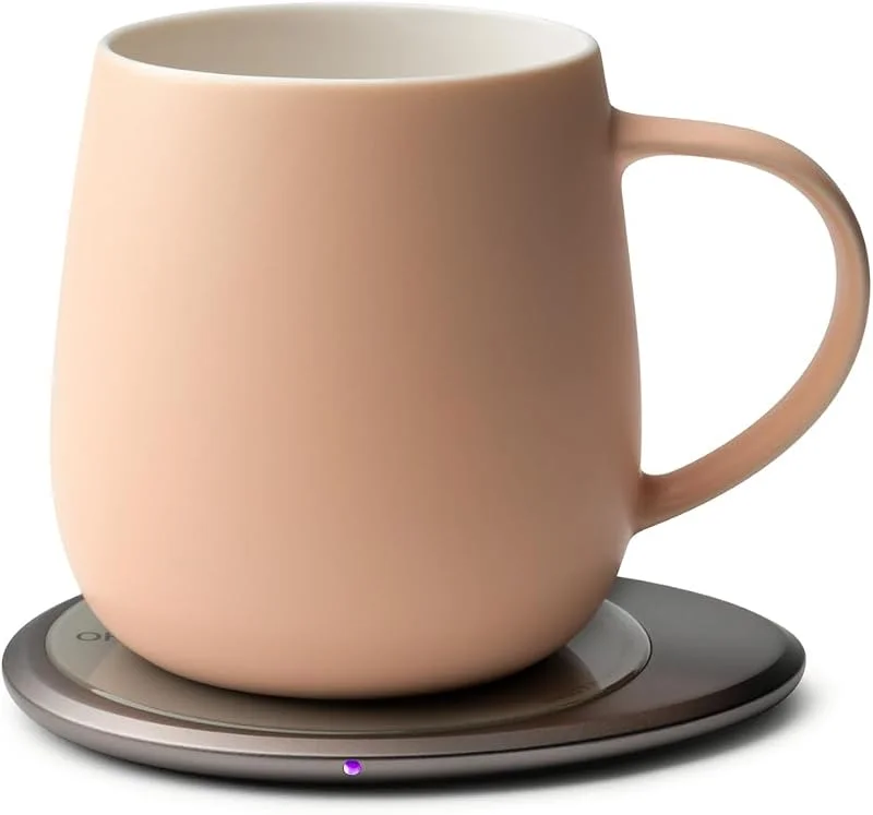 Ui 3 selbstheizendes Tassen-Set Rosy Aprikose, 355 ml Keramik-Kaffee- und Teetassen-Set — Heizung Warmepumpe