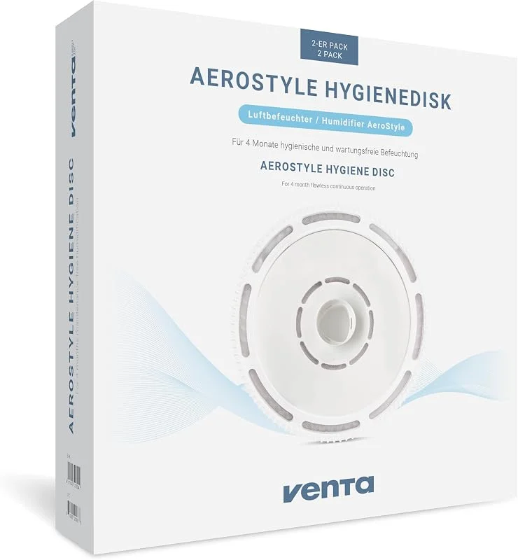 VENTA AeroStyle Hygienedisk 2er, Zubehör für Aerostyle LW73 und LW74, Weiß — Luftbefeuchter