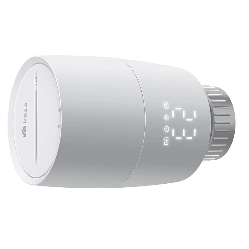 TP-Link smartes Heizkörperthermostat - Erweiterungseinheit, benötigt Kasa Hub, Heizungssteuerung (Kasa App, Zeitpläne, Geofencing, Fensteröffnungserkennung), Matter, Alexa, Apple Home — Heizung Warmepumpe