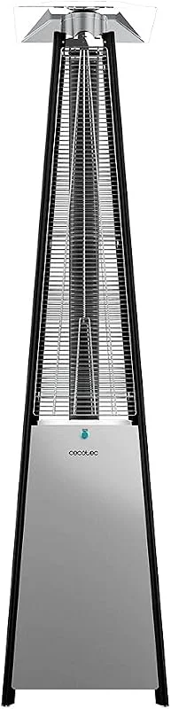 Cecotec Gasheizung für Außenbereich Ready Warm 8900 Outdoor Microclimate. 13000 W, Butan- oder Propangas in Pilzform zur besseren Wärmeverteilung, 2 Leistungsstufen, 20 m² — Heizung Warmepumpe