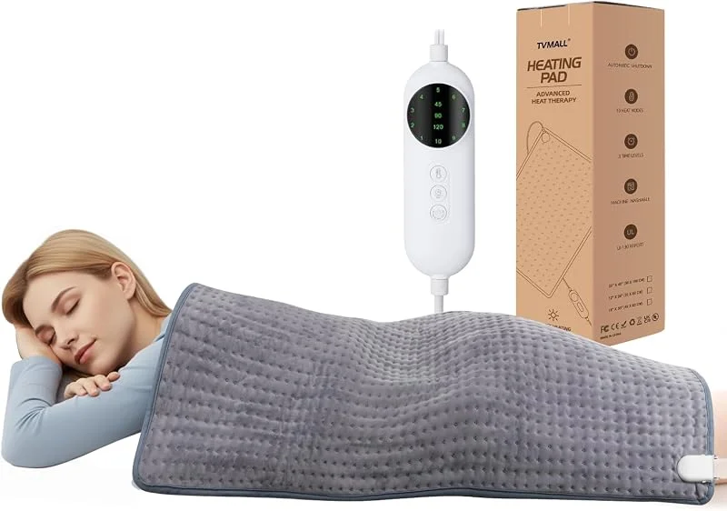 XXXL-Heizkissen, 100 x 50 cm Extra großes Wärmekissen für Rücken Bauch und Beine, Sicherheits- elektrisch heizmatte, schnelles Aufheizen, 10 Temperaturstufen, Abschaltautomatik und Überhitzungsschutz — Heizkleidung