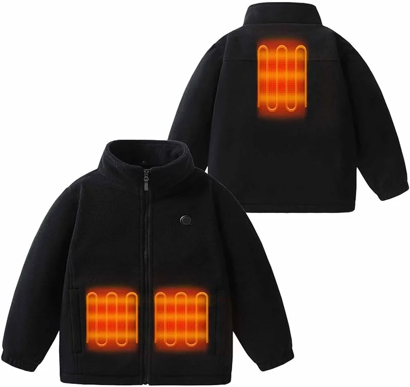 2026 Teddyfleece Beheizte Jacke Kinder, Beheizbare Jacke Wärmejacke — Heizkleidung