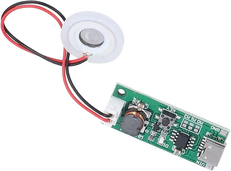 108-kHz-Luftbefeuchtermodul, USB-Zerstäubertreiberplatine mit Piezoelektrischem Keramikring für Luftbefeuchter-Kit, Ultraschall-Aromatherapie-Zerstäuber, 3, 7–5, 5 V