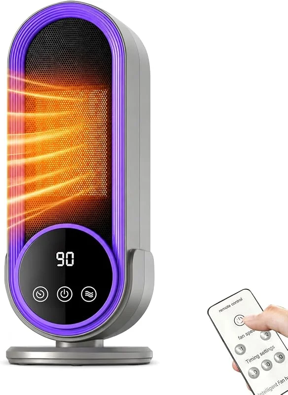 Tragbarer Elektrische Heizlüfter Klein für Büro Tisch Schlafzimmer Camping — Heizung Warmepumpe