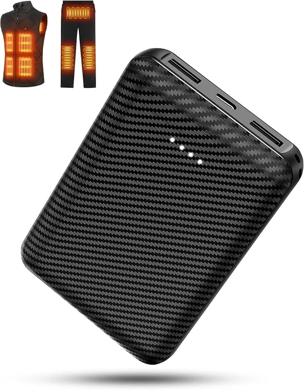 FERNIDA 10000mAh Power Bank Leicht USB 5V Powerbank für Heizweste Hose — Heizkleidung