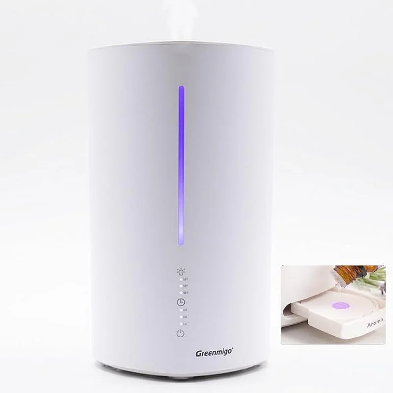 Luftbefeuchter Aroma Diffuser 3L mit Nachtlicht, Leiser Raumluftbefeuchter Ätherisches Öl Diffuser BPA-frei Aromatherapie-Diffusor, Automatische Abschaltung