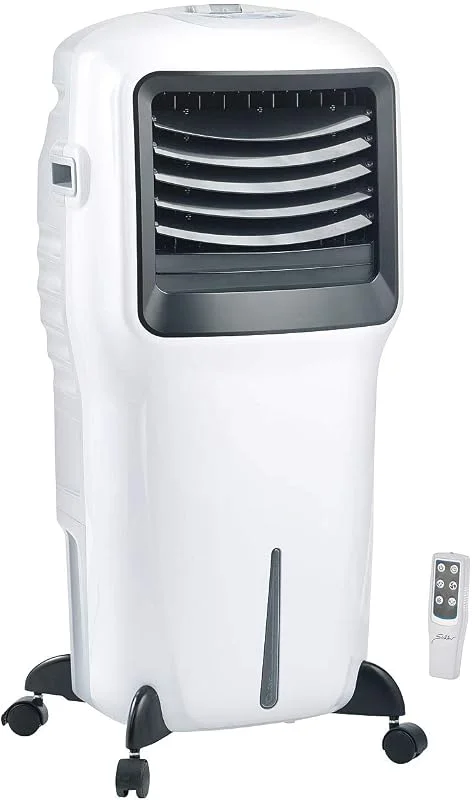 Sichler Haushaltsgeräte Kühllüfter Wohnung: Verdunstungs-Luftkühler LW-550 mit Ionisator und Timer, 20 l, 110 Watt (Klimagerät ohne Abluftschlauch, Wasserverdunster Kühlung, Air) — Luftbefeuchter