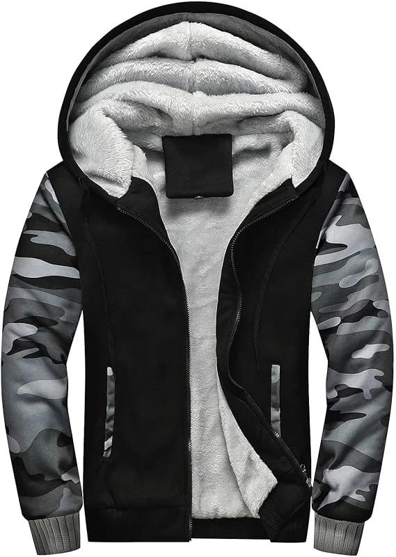 Winterjacke Herren Warm Zipper Hoodie Herren Fleecejacke Herren Mit Taschen Sweatjacke Herren Beheizbarer Hoodie Softshelljacke Herren Beheizbare Jacke Wintermantel Herren Freizeit Cardigan Herren — Heizkleidung