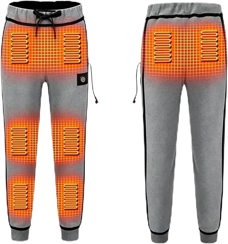 Beheizbare Hose Herren Fleecefutter Heizhose mit 8 Heizzonen Outdoorhose — Heizkleidung
