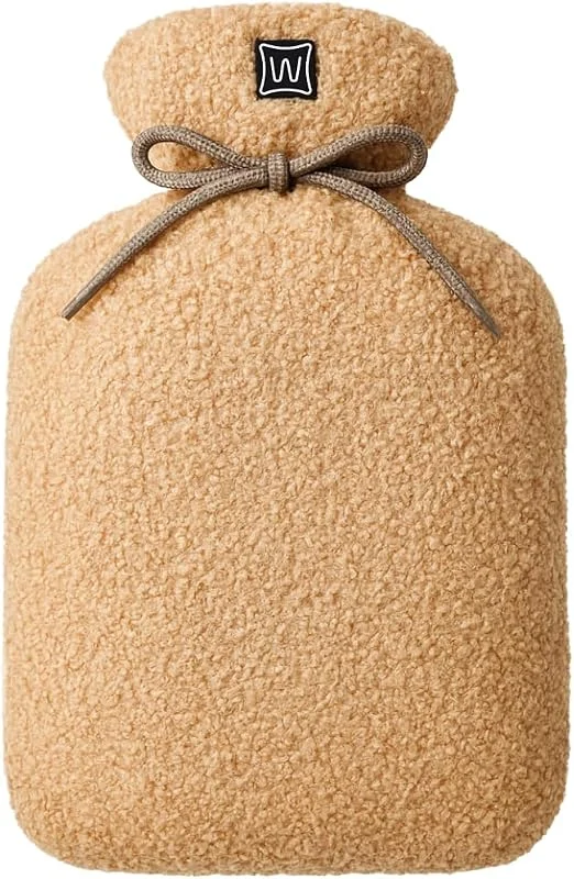 Buddy elektrische Wärmflasche ohne Wasser, kabellos, beidseitige Wärme, 3 Stufen 40, 50, 60 °C, inkl. 10.000-mAh-Powerbank, 30 × 20 cm – Teddy Beige — Heizung Warmepumpe