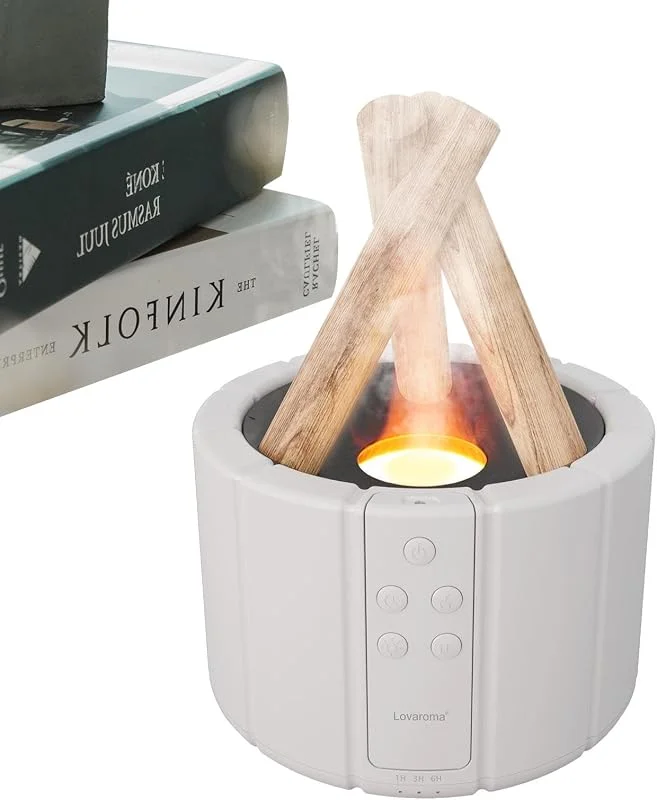 Teksome Flammenbefeuchter für Schlafzimmer, Flammendiffusor — Luftbefeuchter