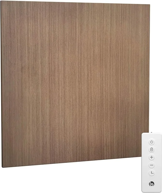 Blumfeldt Infrarot Wandheizung 350W – IP44, WLAN- & App-Steuerung, Thermostat, Überhitzungsschutz, Infrarotheizung für Bad & Wohnzimmer, Energieeffizient, Wandmontage, Holz Design — Heizung Warmepumpe