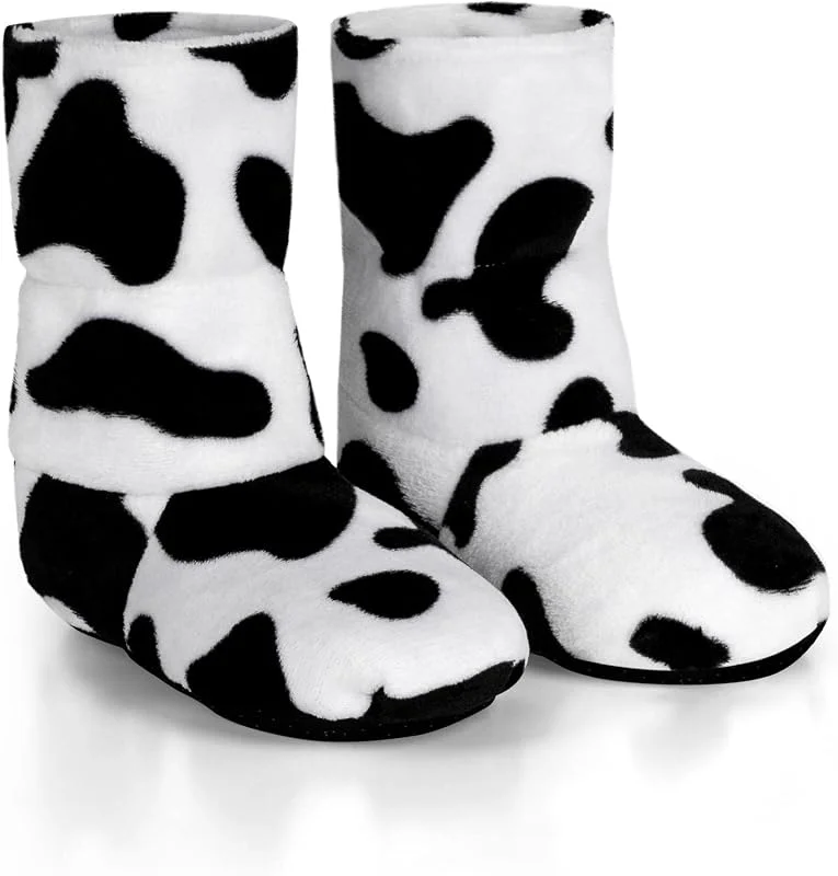normani® Körnerpantoffeln - Hausschuhe für die Mikrowelle - Hausstiefel mit Leinsamenfüllung - extra hoher Schaft — Heizkleidung