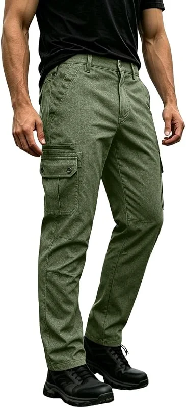Herren Cargohose Winddicht Funktionshose Regenhose Outdoorhose Wanderhose — Heizkleidung