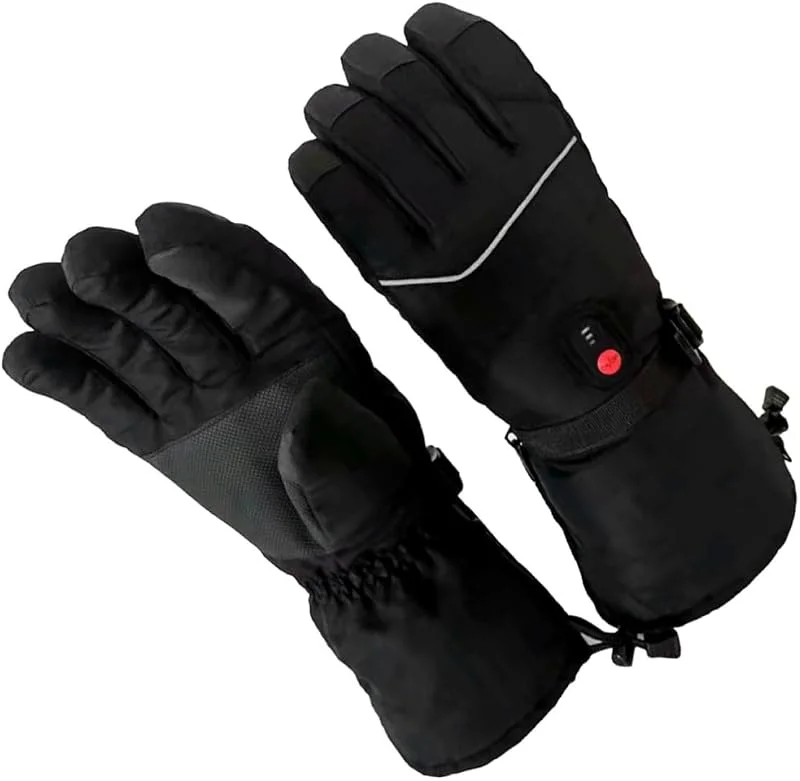 Beheizbare Skihandschuhe Herren, Elektrische Fingerhandschuhe Schwarz — Heizkleidung