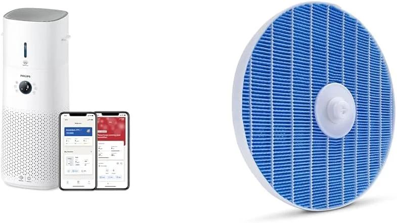 Philips 3000 Series 2-in-1-Kombigerät für Luftreinigung und -befeuchtung & Befeuchtungselement für 2-in-1 Luftreiniger und -befeuchter der Serien 3000 und 3000i — Luftbefeuchter