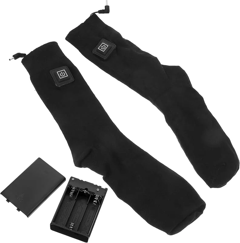 Beheizbare Socken DREI Heizstufen Doppelschicht Baumwolle Winter Mottoparty — Heizkleidung