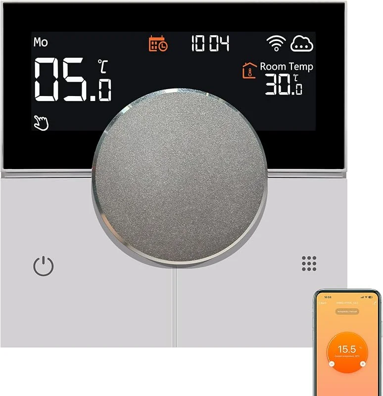 KETOTEK Smart Elektrisches Heizungsthermostat Raumthermostat 16A — Heizung Warmepumpe